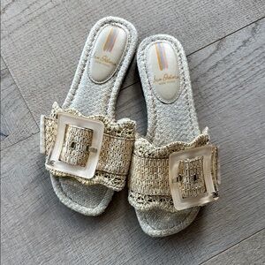 Sam Edelman Beige Woven Sandals